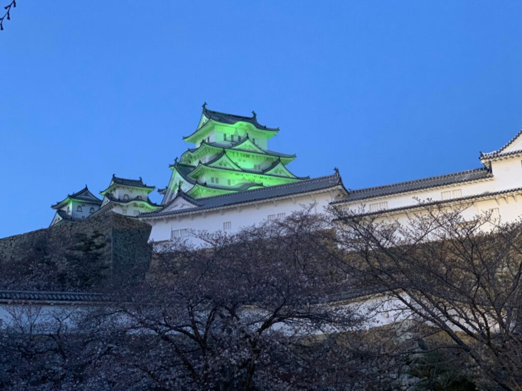 姫路市連合pta協議会 姫路城グリーンライトアップ点灯式 姫路市連合pta協議会 姫路城グリーンライトアップ点灯式